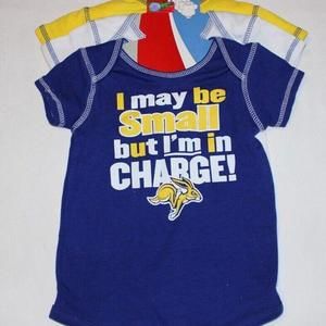 NEW 3 LOT INFANT NCAA SD SOUTH DAKOTA STATE JACKRABBITS ONE-PIECE BODYSUITS